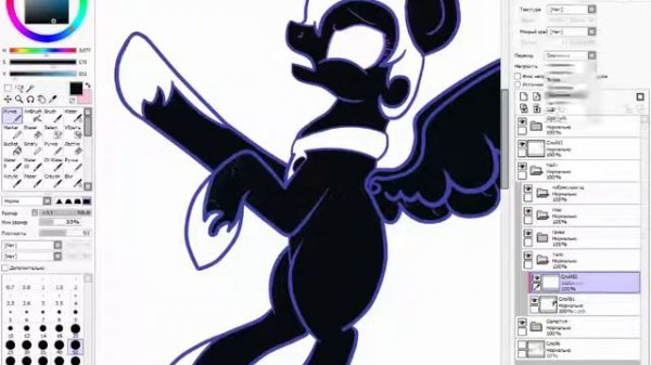 SpeedPaint Celestia and Nightmare Moon (Princess Luna)