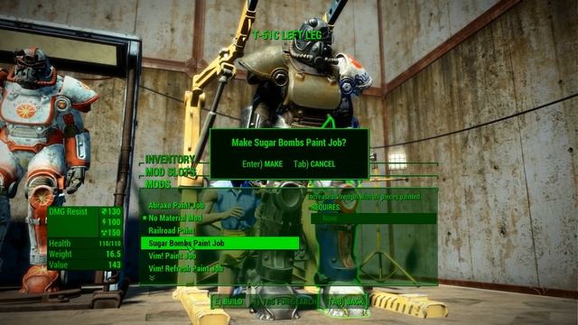 Fallout 4 Contraptions Workshop - New Power Armor Paint Jobs (Abraxo & Sugar Bomb) смотреть онлайн