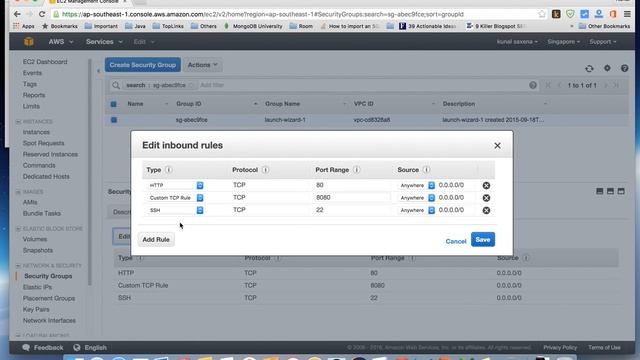 Enable Disable AWS EC2 Ports | AWS Security Groups смотреть онлайн