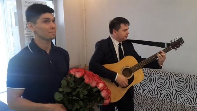 Музыкант на праздник Уфа, живая открытка Уфа, смотреть онлайн