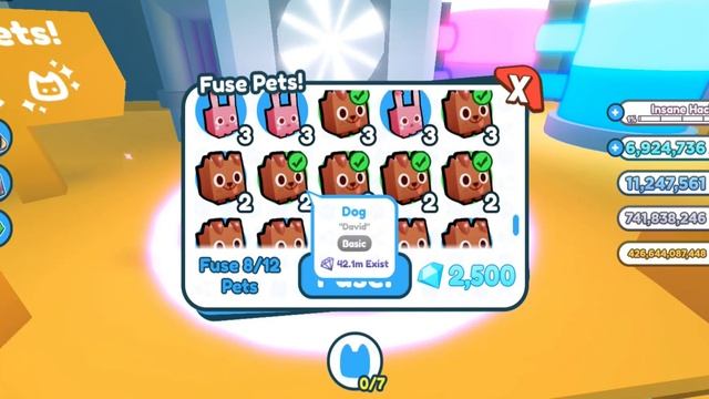 WHAT HAPPENS WHEN YOU FUSE 12 DOG PETS IN PET SIMULATOR X (ROBLOX!!!) смотреть онлайн