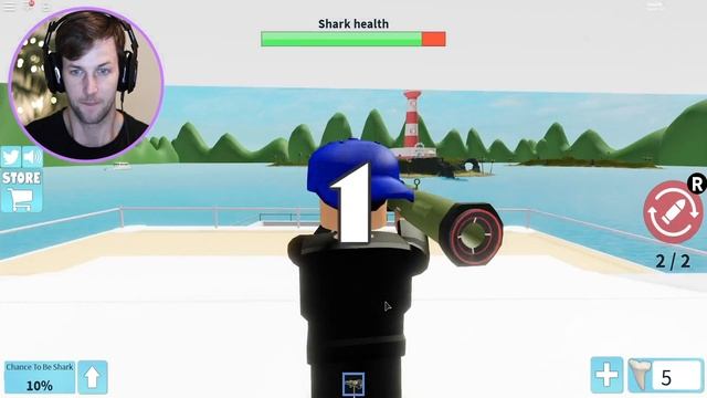 SURVIVE THE INSANE SHARK ATTACK! | Roblox Shark Bite (New Update) смотреть онлайн