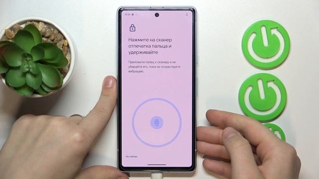 GOOGLE Pixel 7a | Как добавить отпечаток пальца на GOOGLE Pixel 7a - Разблокировка отпечатком пальц смотреть онлайн