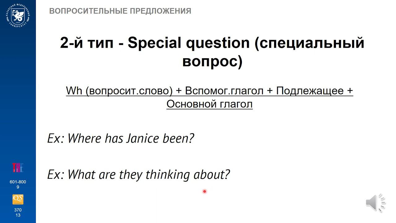 Лекция Модуль 4. Часть 1. Вопросительные предложения смотреть онлайн