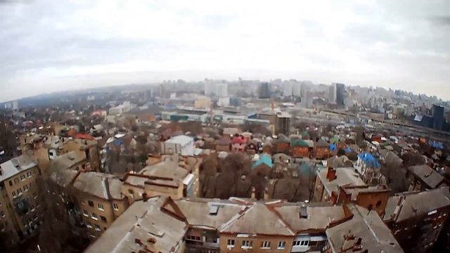 Дом-гигант на Профсоюзной и Западный в Ростове с недорогого дрона Eachine E520s 1080