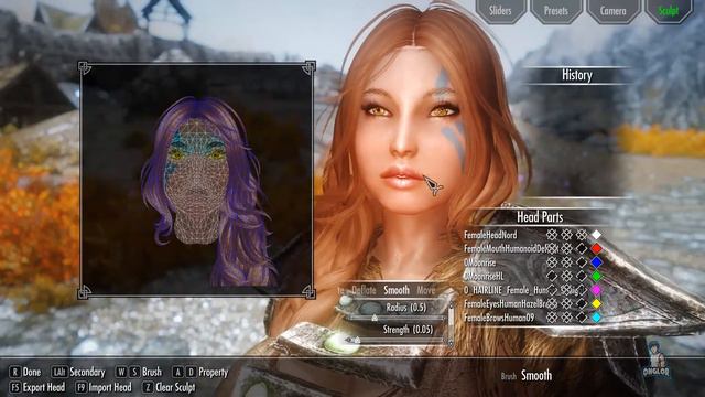 Skyrim SE: Danariel Stormbow SE for RaceMenu смотреть онлайн