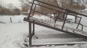 Передвижной трап- эстакада для погрузки КРС и лошадей в автотранспорт.