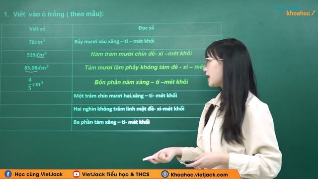 Xăng-ti-mét khối. Đề-xi-mét khối - Toán lớp 5 - Cô Phan Giang (HAY NHẤT) смотреть онлайн