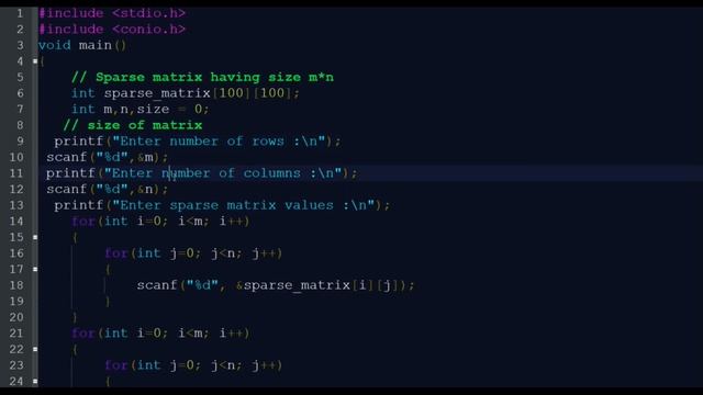DS11- 2D Arrays-Sparse matrix and its implementation смотреть онлайн