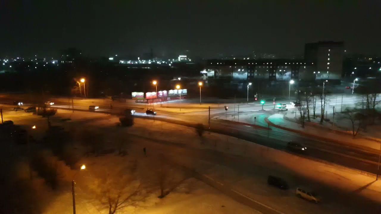 Благовещенск. Вечерний вид из дома Игнатьевское шоссе, 5 смотреть онлайн