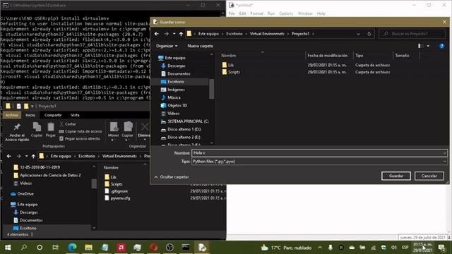 02 Instalación de Virtualenv en Python en CDM смотреть онлайн