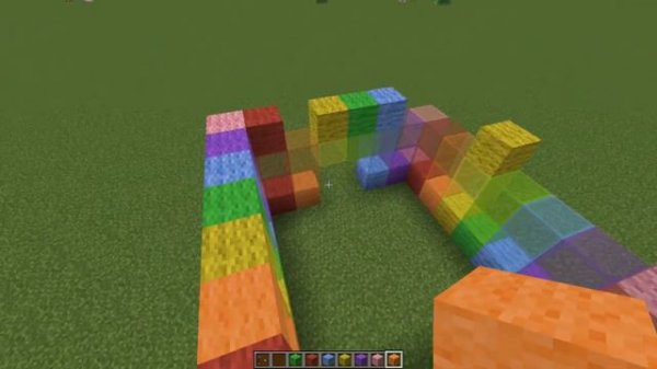 КАК СДЕЛАТЬ РАДУЖНЫЙ ДОМ В МАЙНАТФЕ- Minecraft