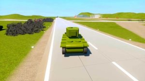 1 ДОРА VS 100 маленьких КВ-2 В BRICK RIGS! ВЫЖИВАНИЕ ПРОТИВ ЛЕВИАФАНА В БРИК РИГС Мультики Про Танк