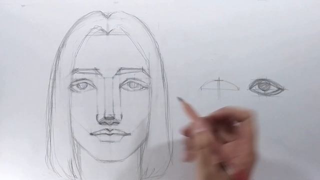 Как нарисовать портрет девушки карандашом поэтапно для начинающих? Как нарисовать лицо человека? смотреть онлайн