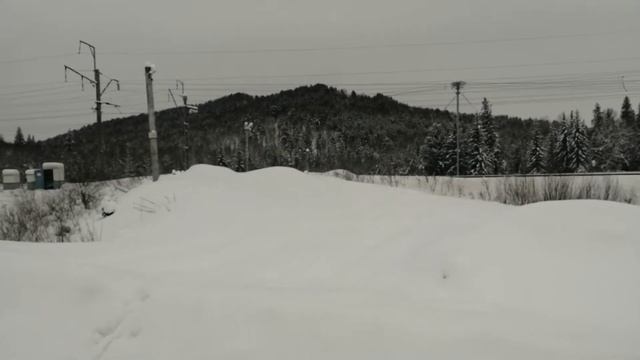 Вахта, вид городка, погода природа.02. 2020. год. смотреть онлайн