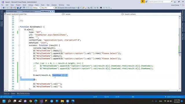 1.2 - Advance Ajax Call - How to Bind list to Dropdown using $ each смотреть онлайн