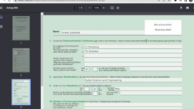 How to fill DAAD Application form to win DAAD Scholarship/ EPOS Scholarship/ смотреть онлайн