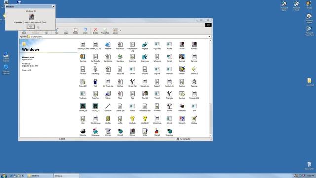 Aero glass theme for Windows 98! смотреть онлайн