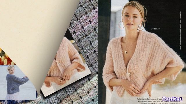 Жакеты спицами и крючком, 50 стильных дизайнов. Обзор журнала "Jacken" спец. выпуск, 2023, вязание. смотреть онлайн