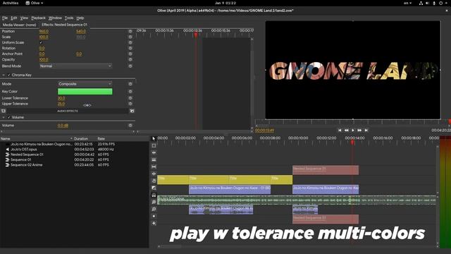 Text Masks on Kdenlive and Olive w Green Screens - ProNoob Tip :p смотреть онлайн