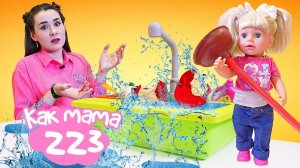 Как Мама — готовим из Плей До! Раковина засорилась? Игры с Беби Бон для девочек на игрушечной кухне