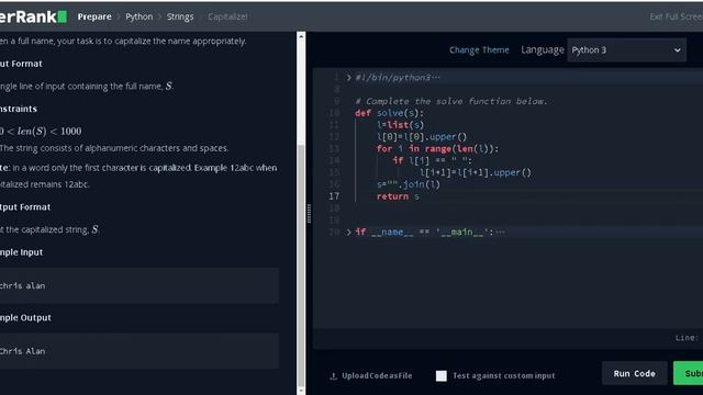 PYTHON BASIC PROBLEMS SOLUTIONS(HACKERRANK) Day-22LEARN CODING EASILY. STRING CAPITALIZE PROBLEM смотреть онлайн