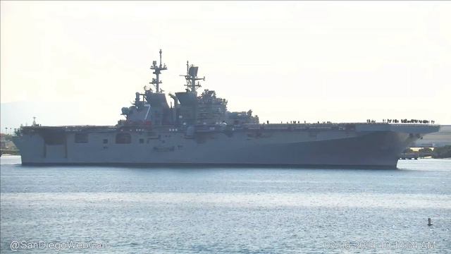 USS Tripoli (LHA-7) Outbound