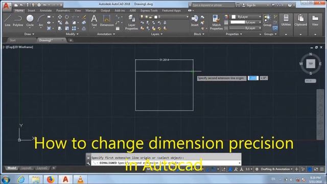 how to change dimension precision in Autocad смотреть онлайн