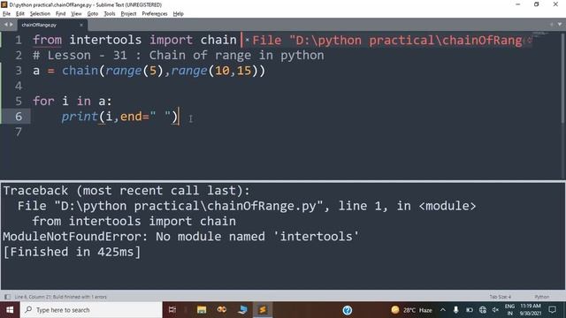 chain function in python | Lesson - 31 | Python in Hindi смотреть онлайн