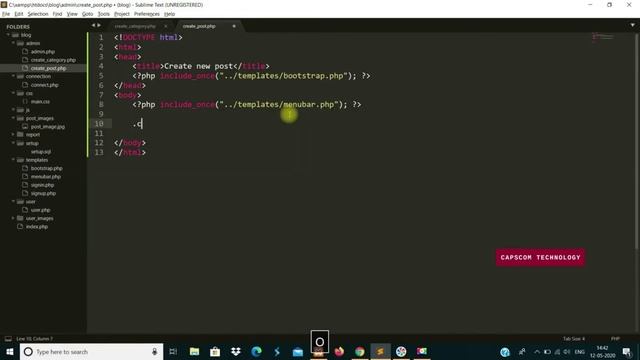 Learn to create design form for category and post table | PHP MYSQL Tutorial смотреть онлайн