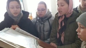 Божественная Литургия на прощённое воскресенье. поет детский хор. Проповедь.
