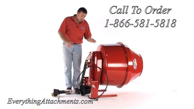 Three Point HItch PTO Driven Hydraulic Dump Cement Mixer смотреть онлайн