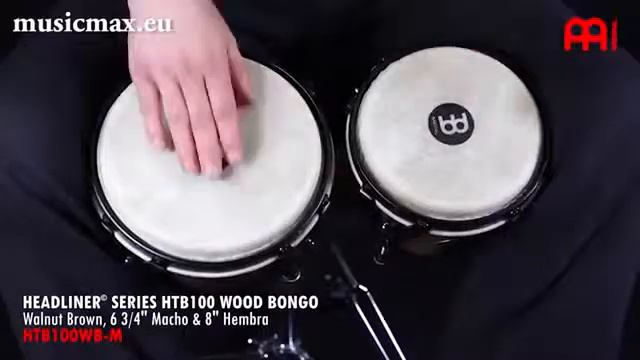 MEINL WOOD BONGOS HTB 100WB M Sound demonstration How to play bongos YouTube смотреть онлайн