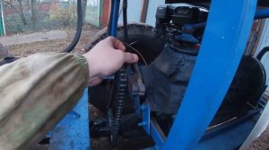 Дэнчик сделал самый дешёвый трактор погрузчик из мотоблока и того что было