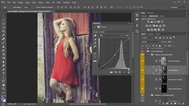 How to Use the Luminosity Masks Photoshop Action смотреть онлайн