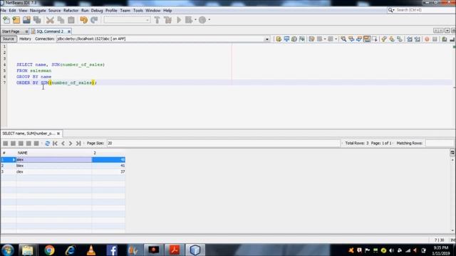 SQL23: USING ORDER BY AND GROUP BY CLAUSE TOGETHER смотреть онлайн