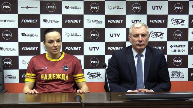 Послематчевый комментарий гл. тренера "Надежды" Александра Ковалева и игрока Натальи Жедик смотреть онлайн