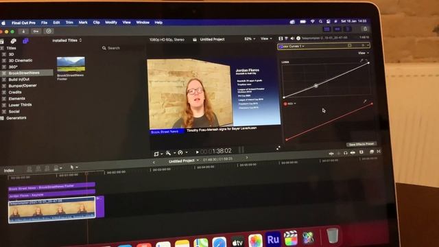 Final Cut Pro on the MacBook Air M1 16GB смотреть онлайн