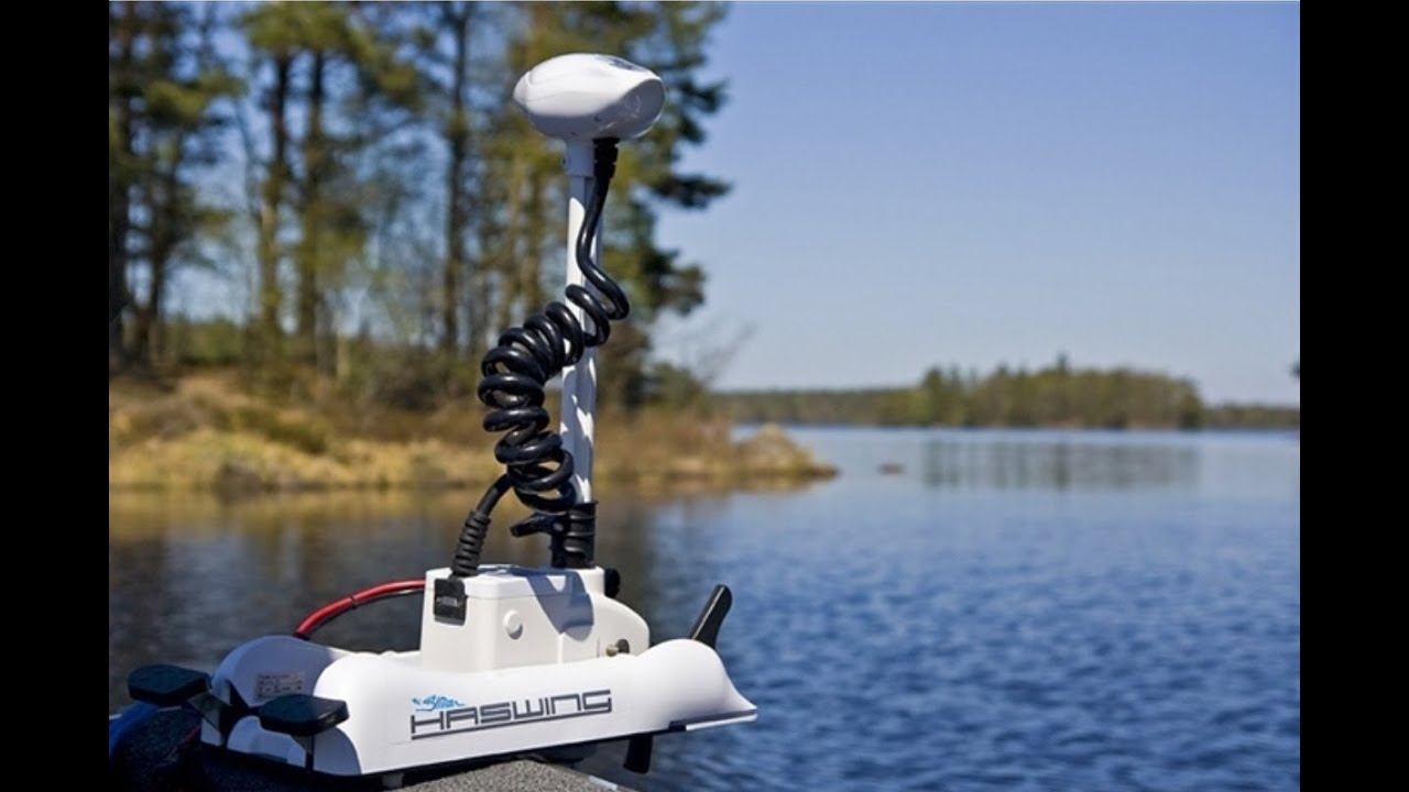 Лодочный электромотор хасвинг 55 GPS якорь /Haswing Cayman B With GPS 12V-55Lbs NEW купить !