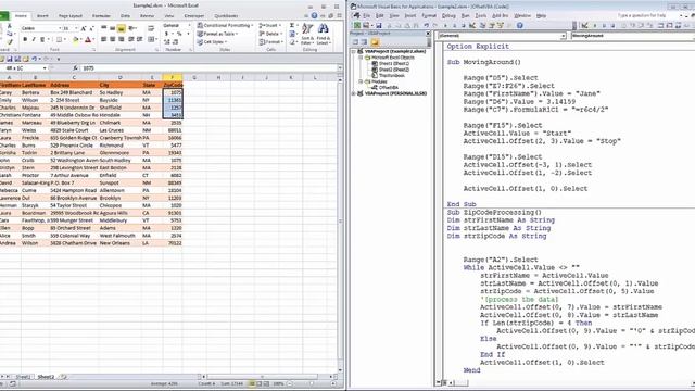 Programming with Excel: Using Range.Offset смотреть онлайн