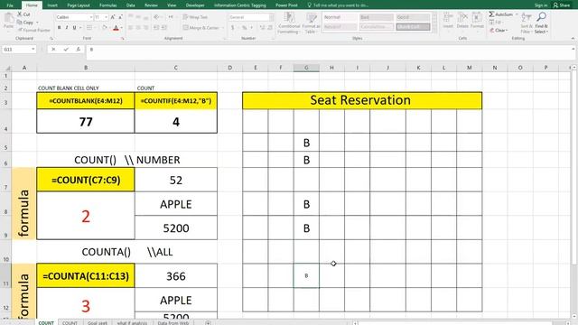 MS Excel Count function with new Example смотреть онлайн
