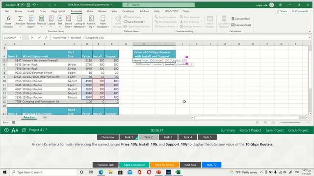 شرح اجتياز Mos Excel 2019 Exam 1 смотреть онлайн
