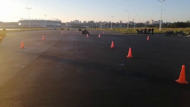 Gymkhana GP 2019 stage1 / Андрей Филатов Honda CB600F / Heat 3 смотреть онлайн