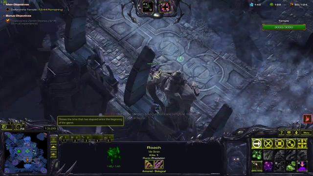 Starcraft LotV Co-op - Temple of the Past Full Clear Solo in 9:54 (Abathur, Brutal) смотреть онлайн