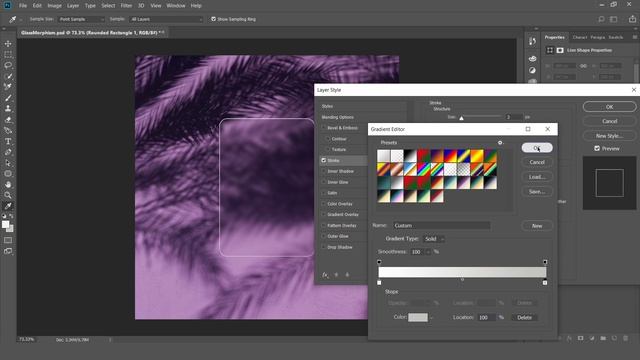 Glass Morphism Effect in Adobe Photoshop (Graphic Design Trends) : Photoshop Tutorials смотреть онлайн