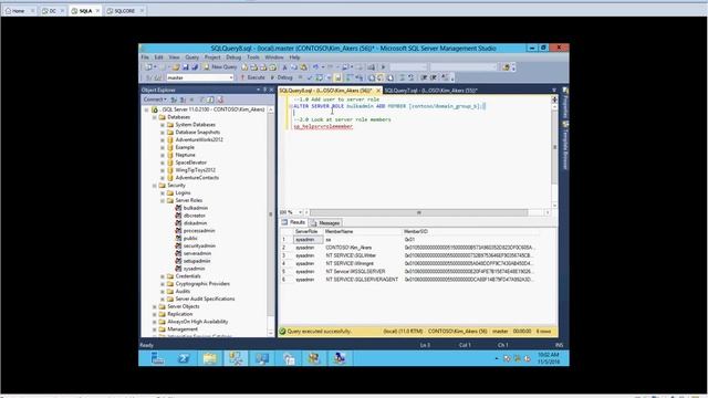 SQL 2012 Fixed Server Roles смотреть онлайн