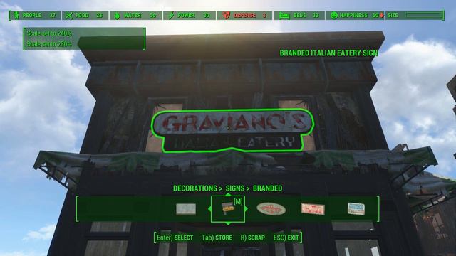 Fallout 4 Settlement Building - Graviano's Italian Eatery (Italian Café/Restaurant) смотреть онлайн