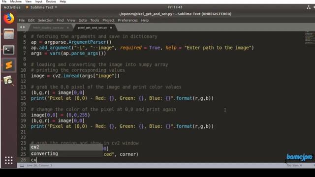 OpenCV Python Tutorial - OpenCV Pixel and Area Manipulation Part 2 смотреть онлайн