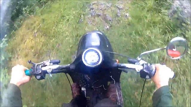 Покатушка на мотороллере Муравей от первого лица