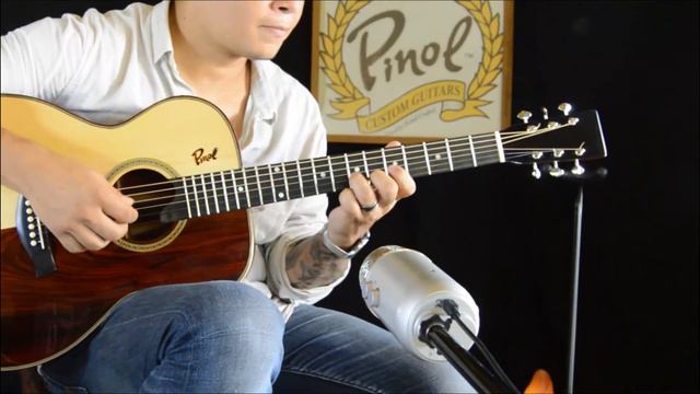 Dual-Tone Martin body style Auditorium with Cocobolo Rosewood Top and Sitka Spruce by Pinol смотреть онлайн